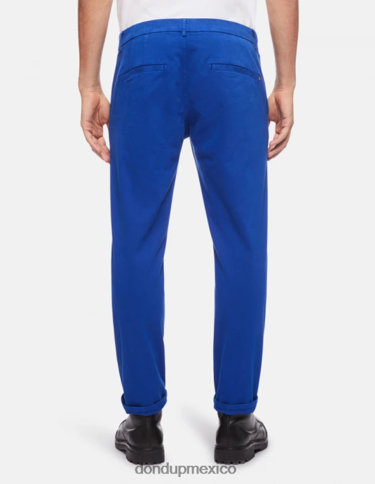 azul real DONDUP hombres pantalones pablo de raso regular fit vestir D0VXD742