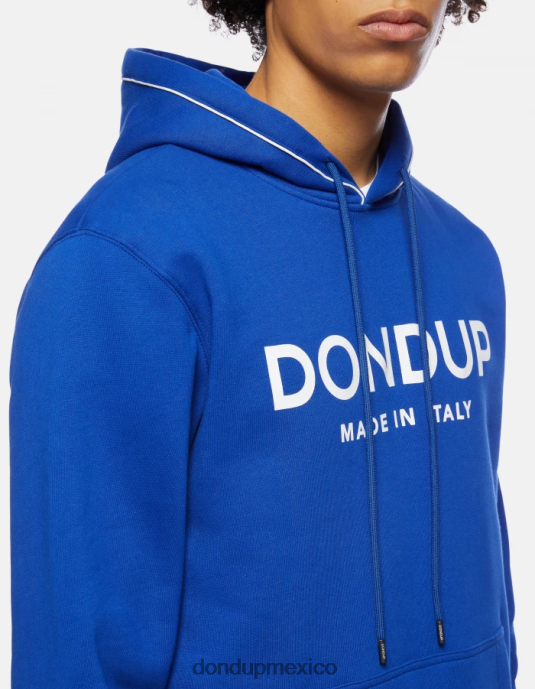 azul real DONDUP hombres sudadera con capucha y corte regular vestir D0VXD824