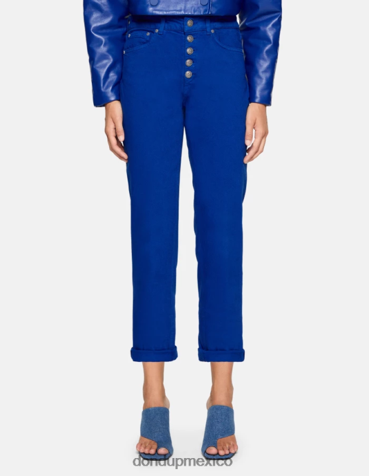 azul real DONDUP mujer Vaqueros Koons de denim elástico con corte holgado vestir D0VXD34