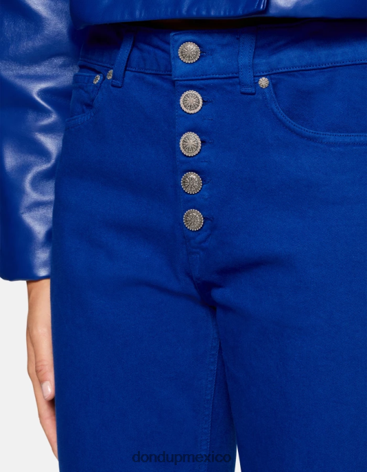 azul real DONDUP mujer Vaqueros Koons de denim elástico con corte holgado vestir D0VXD34