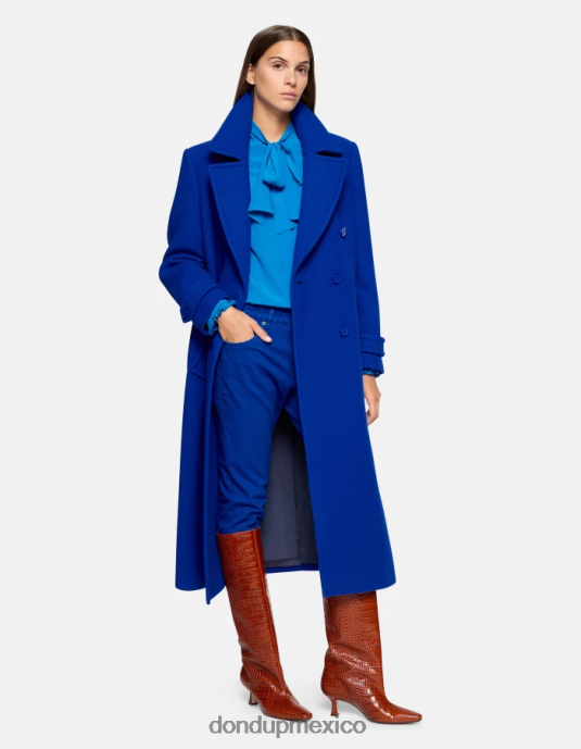 azul real DONDUP mujer Vaqueros Mila carrot fit en denim bull elástico vestir D0VXD50