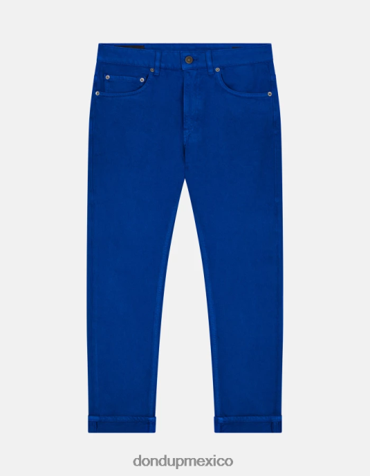 azul real DONDUP mujer Vaqueros Mila carrot fit en denim bull elástico vestir D0VXD50