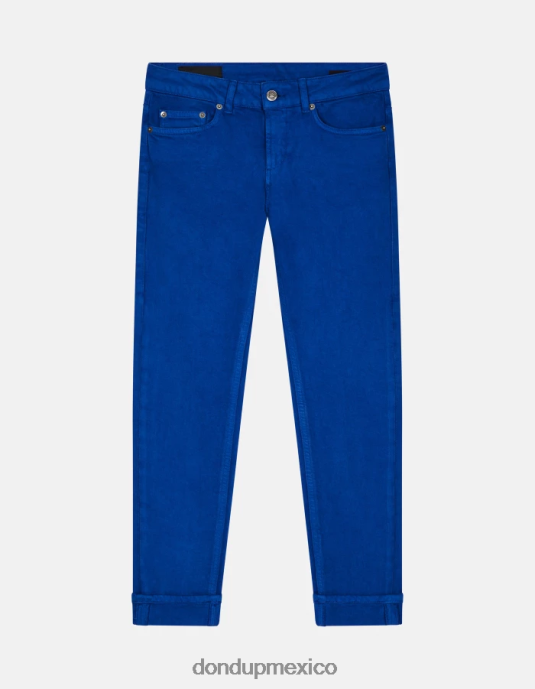 azul real DONDUP mujer Vaqueros Monroe ajustados en denim elástico Bull vestir D0VXD25