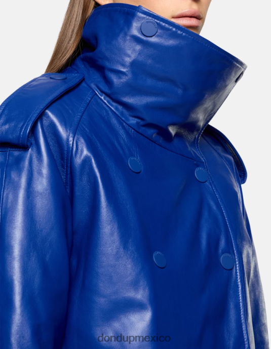 azul real DONDUP mujer chaqueta oversize de napa vestir D0VXD348