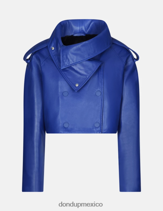 azul real DONDUP mujer chaqueta oversize de napa vestir D0VXD348