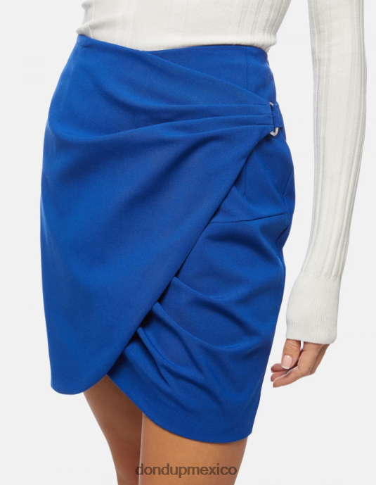 azul real DONDUP mujer falda corta de lana vestir D0VXD403