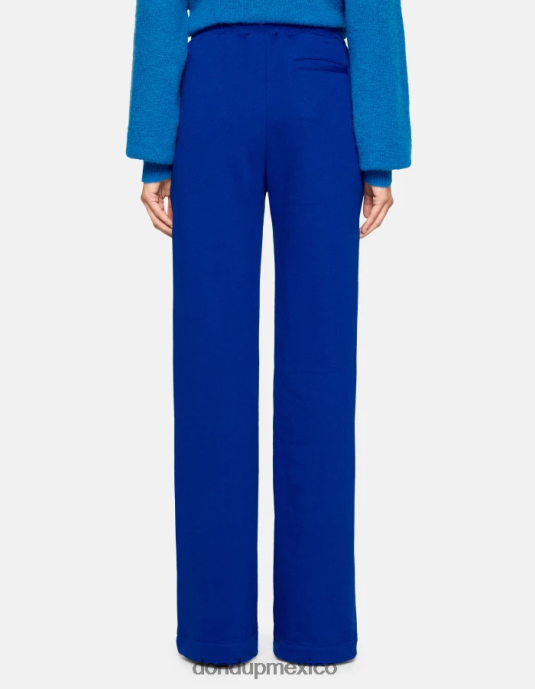 azul real DONDUP mujer pantalones anchos de lana vestir D0VXD188
