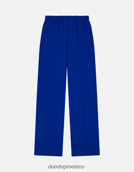 azul real DONDUP mujer pantalones anchos de lana vestir D0VXD188