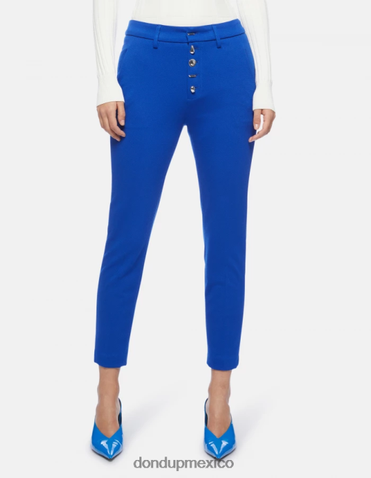 azul real DONDUP mujer pantalones carmen slim de punto vestir D0VXD235