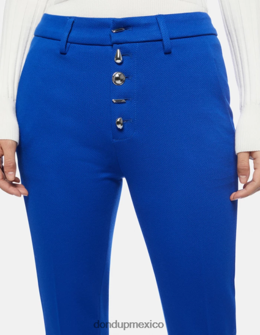 azul real DONDUP mujer pantalones carmen slim de punto vestir D0VXD235