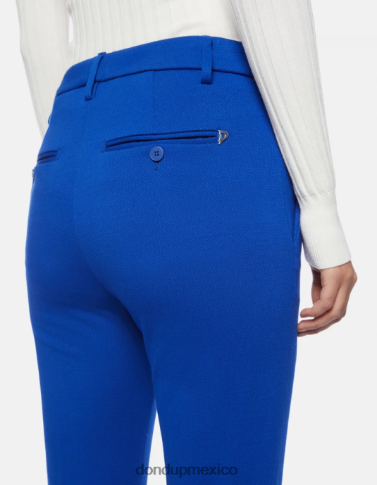 azul real DONDUP mujer pantalones carmen slim de punto vestir D0VXD235