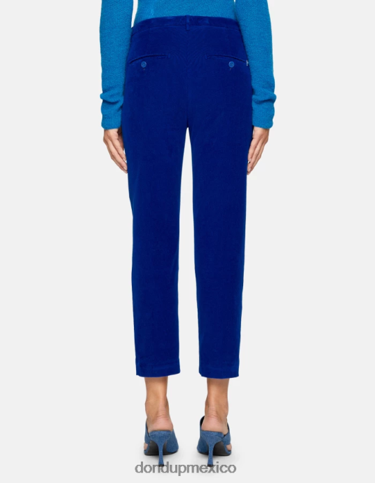 azul real DONDUP mujer pantalones holgados de terciopelo nima vestir D0VXD138