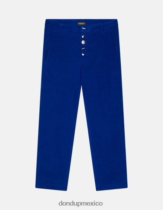azul real DONDUP mujer pantalones holgados de terciopelo nima vestir D0VXD138
