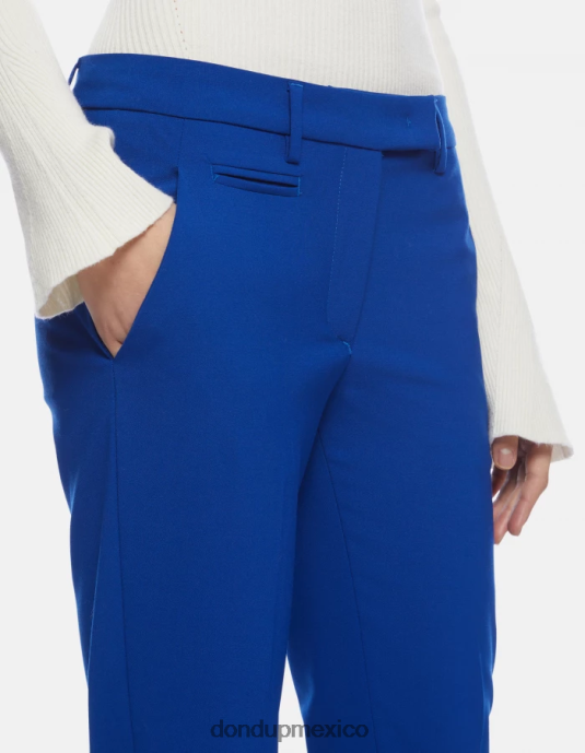 azul real DONDUP mujer pantalones slim fit perfectos de lana vestir D0VXD184