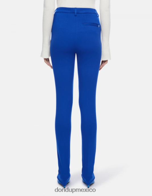 azul real DONDUP mujer pantalones suzi de punto muy ajustados vestir D0VXD161