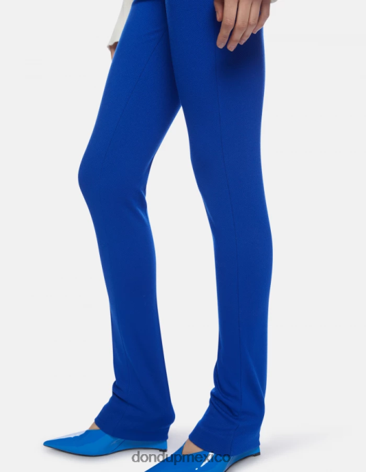 azul real DONDUP mujer pantalones suzi de punto muy ajustados vestir D0VXD161