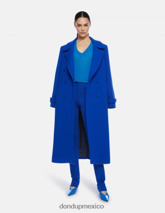 azul real DONDUP mujer pantalones suzi de punto muy ajustados vestir D0VXD161