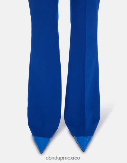 azul real DONDUP mujer pantalones tina de lana con corte bootcut vestir D0VXD193