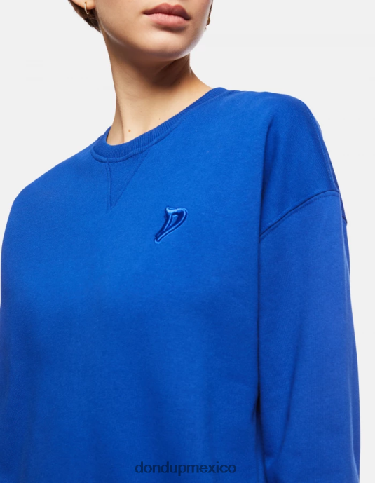 azul real DONDUP mujer sudadera regular fit de lana vestir D0VXD423