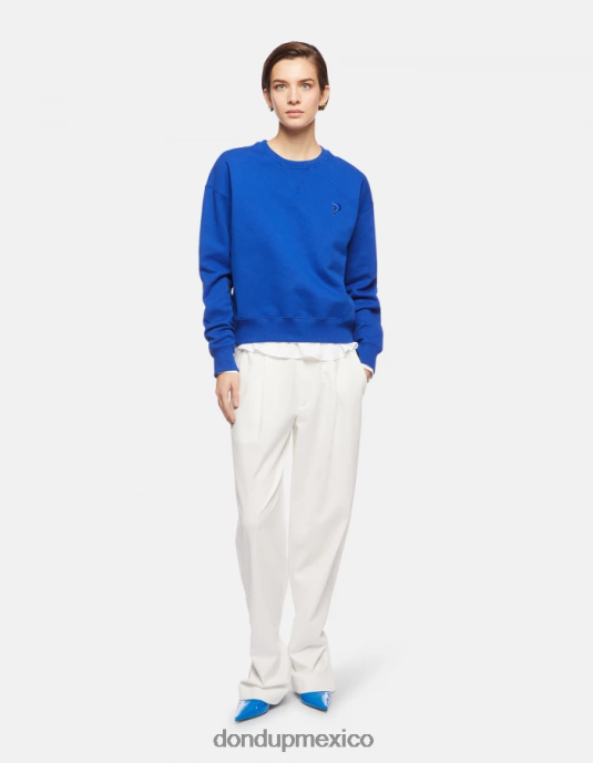 azul real DONDUP mujer sudadera regular fit de lana vestir D0VXD423