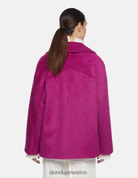 barbabietola DONDUP mujer chaquetón de tela con doble botonadura vestir D0VXD343
