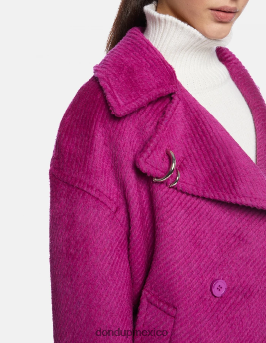 barbabietola DONDUP mujer chaquetón de tela con doble botonadura vestir D0VXD343