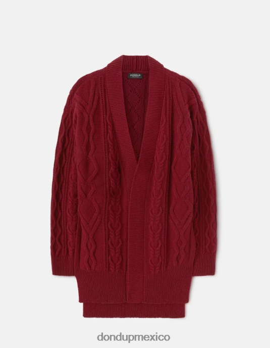 barbabietola DONDUP mujer cárdigan regular fit de lana vestir D0VXD307