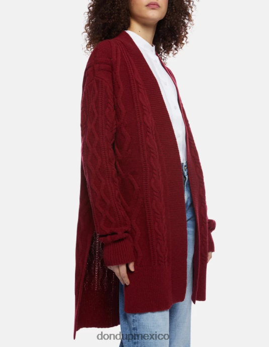 barbabietola DONDUP mujer cárdigan regular fit de lana vestir D0VXD307