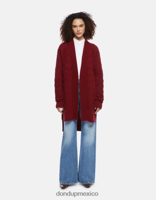barbabietola DONDUP mujer cárdigan regular fit de lana vestir D0VXD307
