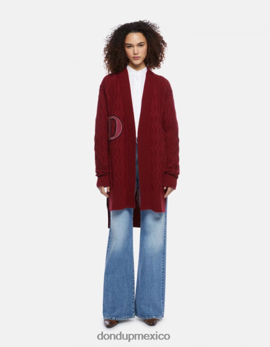 barbabietola DONDUP mujer cárdigan regular fit de lana vestir D0VXD330