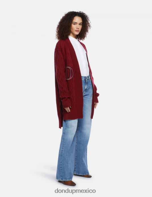 barbabietola DONDUP mujer cárdigan regular fit de lana vestir D0VXD330