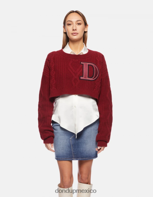 barbabietola DONDUP mujer jersey de lana con cuello redondo vestir D0VXD327