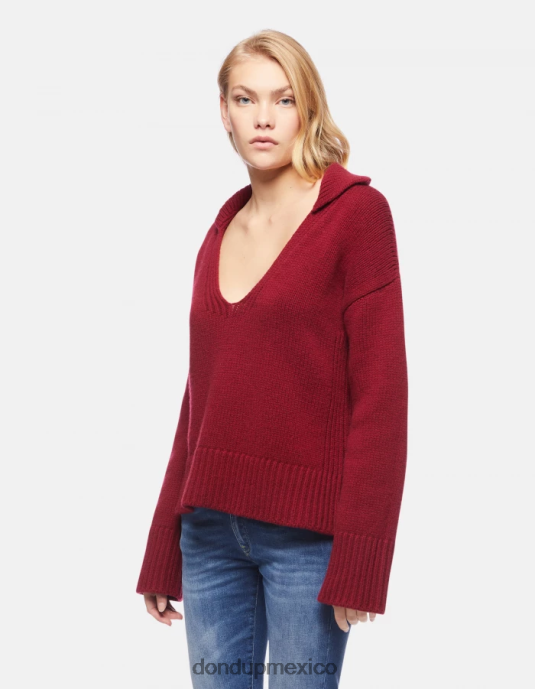 barbabietola DONDUP mujer polo regular fit de canalé pescador vestir D0VXD331