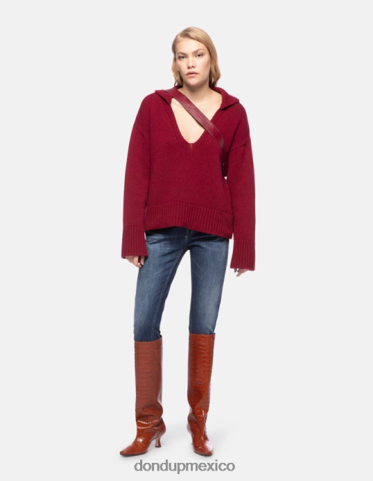barbabietola DONDUP mujer polo regular fit de canalé pescador vestir D0VXD331