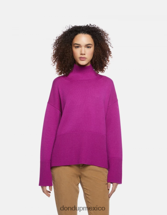 barbabietola DONDUP mujer suéter oversize de lana con cuello tipo polo vestir D0VXD296