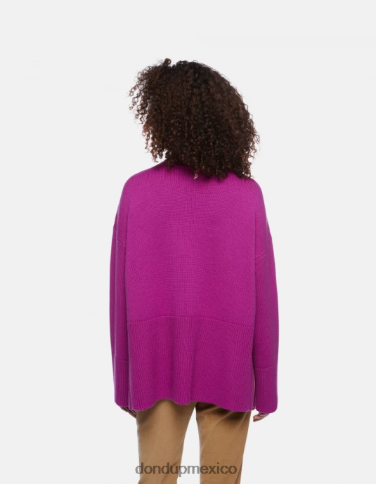 barbabietola DONDUP mujer suéter oversize de lana con cuello tipo polo vestir D0VXD296
