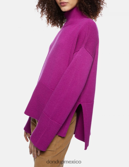 barbabietola DONDUP mujer suéter oversize de lana con cuello tipo polo vestir D0VXD296