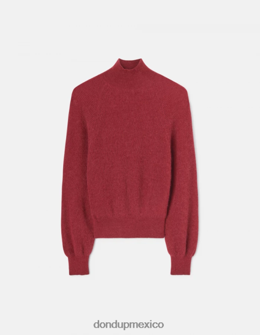 barbabietola DONDUP mujer suéter regular fit de mohair con cuello tipo polo vestir D0VXD304