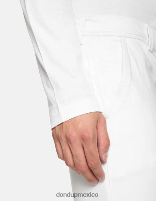 blanco DONDUP hombres Vaqueros ajustados Konor en denim elástico Bull vestir D0VXD664