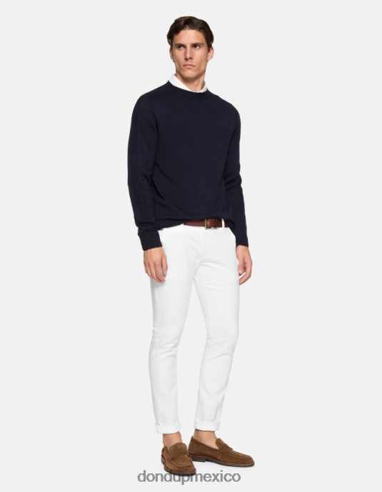 blanco DONDUP hombres Vaqueros ajustados Konor en denim elástico Bull vestir D0VXD664