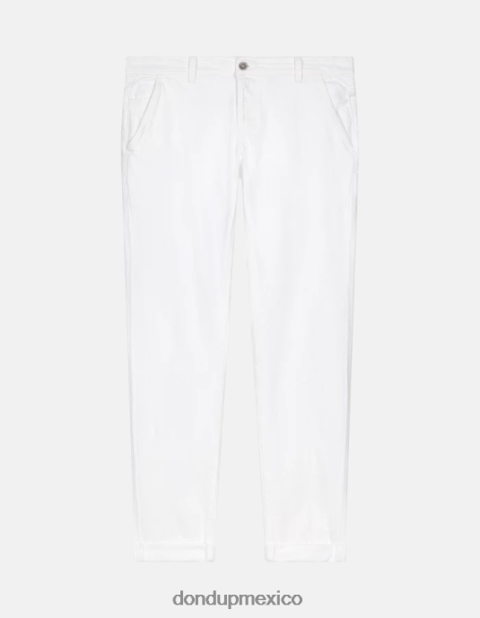 blanco DONDUP hombres Vaqueros ajustados Konor en denim elástico Bull vestir D0VXD664