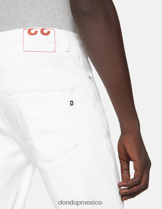 blanco DONDUP hombres Vaqueros carrot fit Brighton en denim elástico Bull vestir D0VXD589