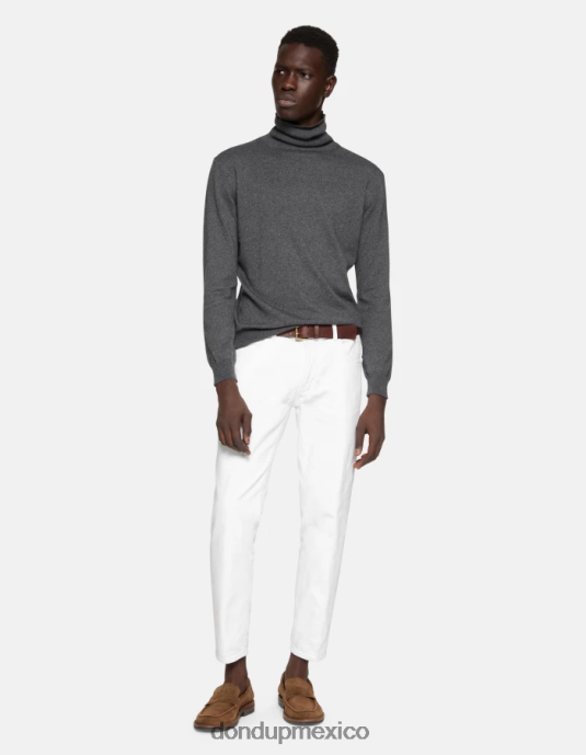 blanco DONDUP hombres Vaqueros carrot fit Brighton en denim elástico Bull vestir D0VXD589