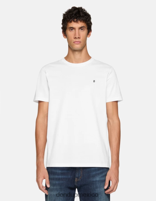 blanco DONDUP hombres camiseta de punto regular fit vestir D0VXD799