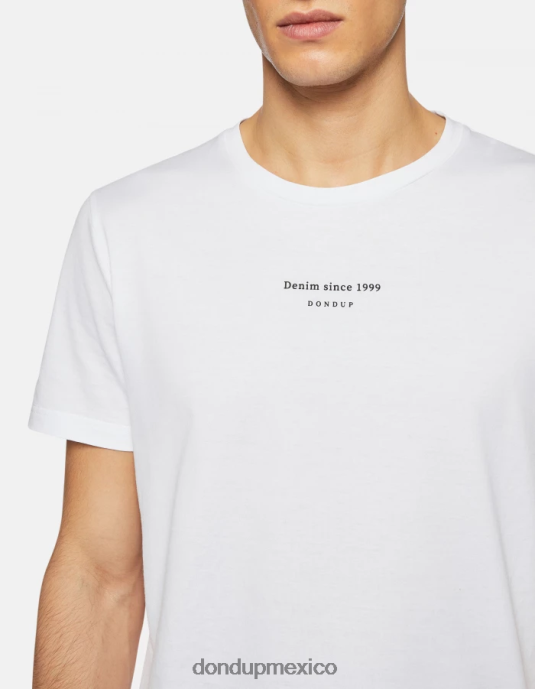 blanco DONDUP hombres camiseta de punto regular fit vestir D0VXD814