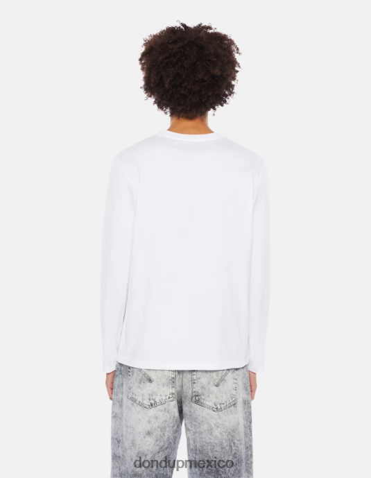 blanco DONDUP hombres camiseta de punto regular fit vestir D0VXD816