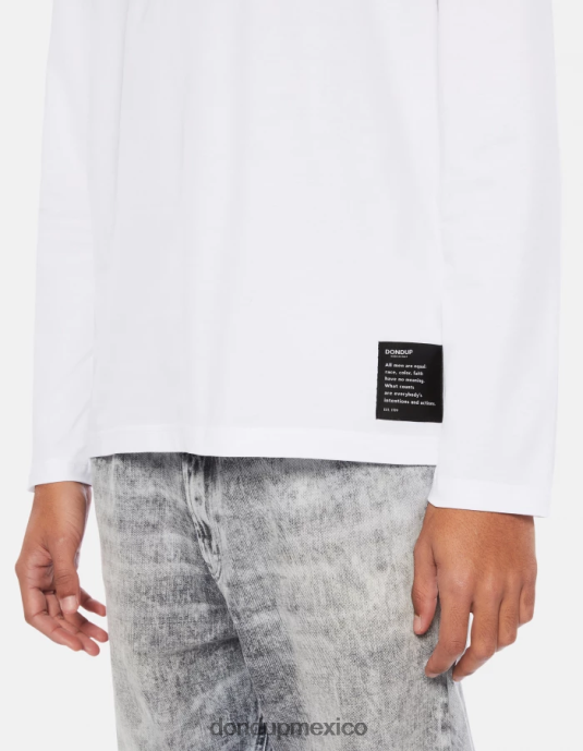 blanco DONDUP hombres camiseta de punto regular fit vestir D0VXD816