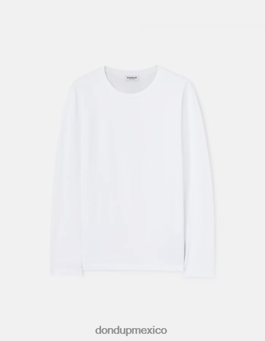 blanco DONDUP hombres camiseta de punto regular fit vestir D0VXD816