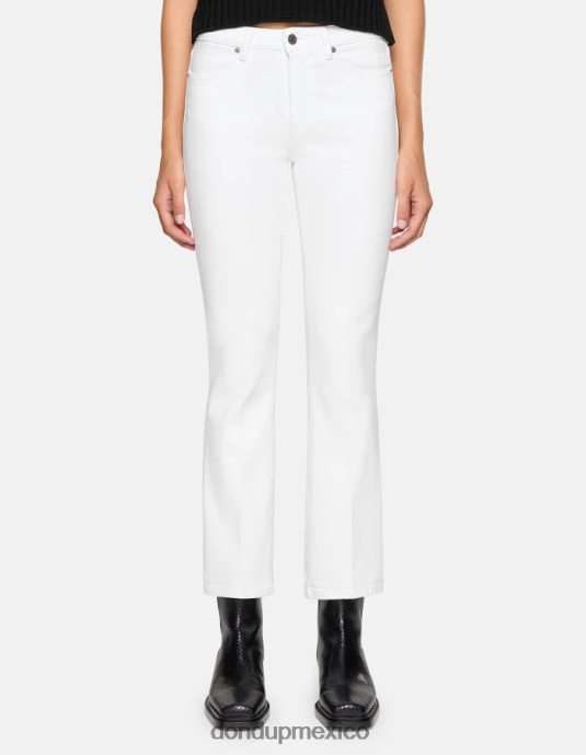 blanco DONDUP mujer Vaqueros bootcut súper ajustados Mandy en denim bull elástico vestir D0VXD16