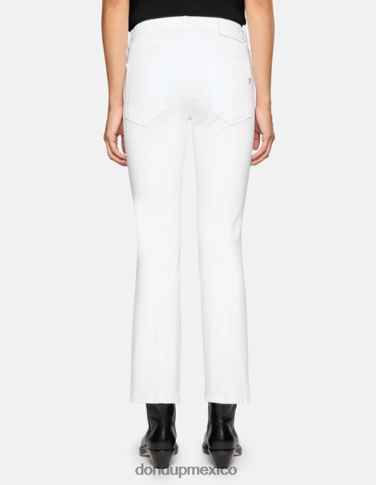 blanco DONDUP mujer Vaqueros bootcut súper ajustados Mandy en denim bull elástico vestir D0VXD16